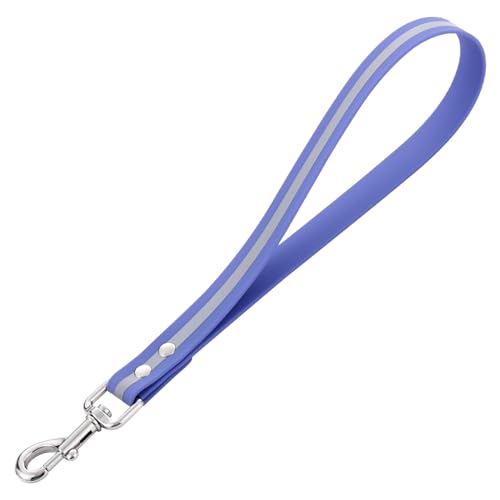 Kurze Hundeleine, kurze Hundeleine, Trainingsleine, Verkehrsleine, 30,5 cm, reflektierend, kurze Verkehrs-Hundeleine für den täglichen Spaziergang draußen (Farbe 2, 30,5 cm lang) von DISCPETSEC