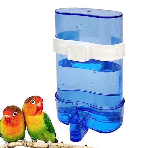 Automatischer Vogelfutterspender, automatische Bewässerungsmaschine für Vögel, Wasserspender für Papageien, für Käfig, hygienisch, transparent, Wasserschale von DISPRA