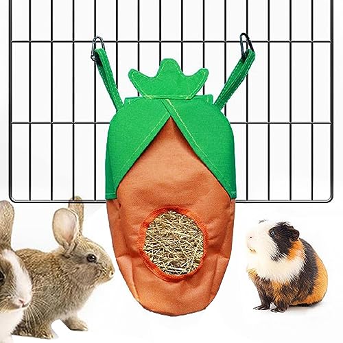 DISPRA Heusack Kaninchen – Heu Bunny – Futterspender für Kaninchen mit einem Loch zum Aufhängen von Heu für Meerschweinchen, Kaninchen, Hamster von DISPRA