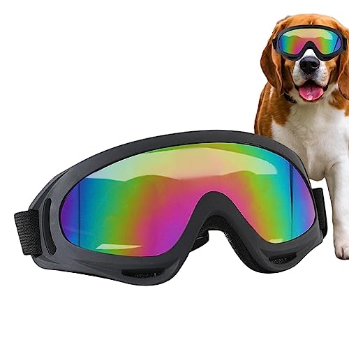 DISPRA Hunde-Sonnenbrille – Hunde-Augenbrille, winddicht, UV-Schutz, Sonnenbrille, Welpenbrille für mittelgroße und große Hunde und Haustiere von DISPRA