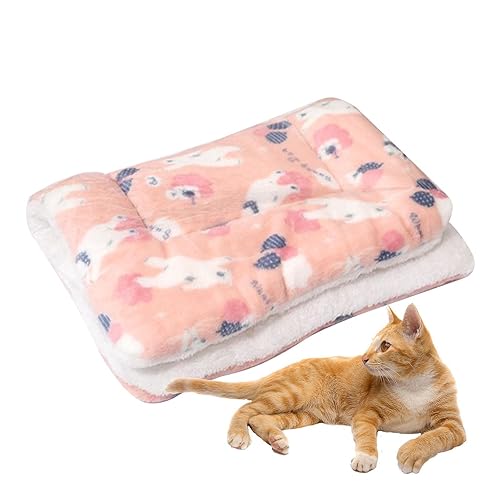 DISPRA Hundebettmatratze | Weiche, warme Kissenmatte für den Hundeschlaf - Tragbare weiche warme Decken, Welpenunterlagen für das Schlafen von Kleintieren im Haustierbett von DISPRA