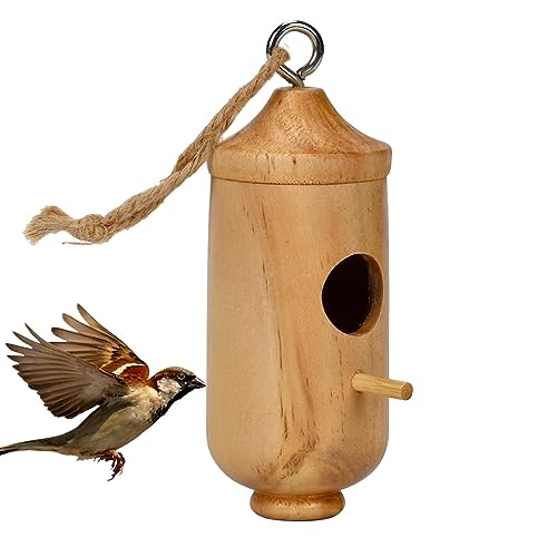 DISPRA Kolibri – Nest aus Holz für Kolibri im Freien – Vogelhäuser aus Naturholz für den Außenbereich, Garten von DISPRA