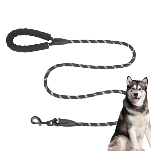 Hundeleine, einziehbare Hundeleine, bequeme 12,7 cm Hundeleine mit gepolstertem Griff, verstellbar, sicheres Hundekabel, Welpenleine, vielseitige Hundetrainingsleine zum Gehen, Laufen, Training und von DISPRA