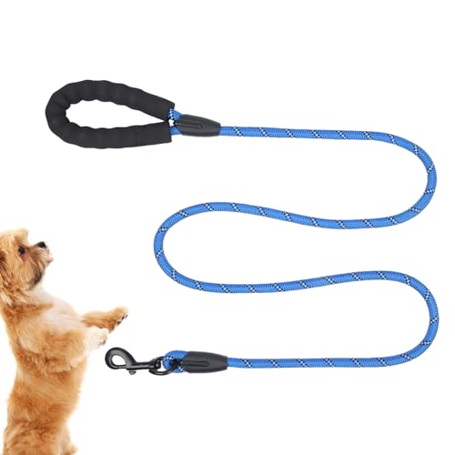 Hundeleine, einziehbare Hundeleine, bequeme 12,7 cm Hundeleine mit gepolstertem Griff, verstellbar, sicheres Hundekabel, Welpenleine, vielseitige Hundetrainingsleine zum Gehen, Laufen, Training und von DISPRA