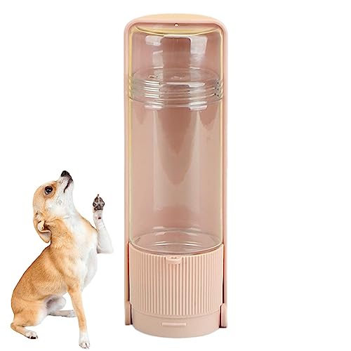 Hundewasserflasche, Haustier-Wasserflasche mit Trink-Futterspender, auslaufsicher, tragbare Hundewasserflasche, Lebensmittelqualität, faltbar, Reise-Wasserflasche für Haustiere, Spaziergänge, Wandern von DISPRA