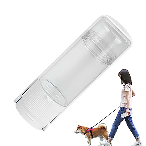 Hundewasserflasche, Haustier-Wasserflasche mit Trink-Futterspender, auslaufsicher, tragbare Hundewasserflasche, Lebensmittelqualität, faltbar, Reise-Wasserflasche für Haustiere, Spaziergänge, Wandern von DISPRA