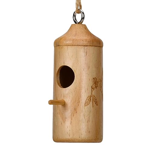 Kolibri-Haus | Holznest für Kolibri im Freien, Vogelhäuser für den Außenbereich, Nest aus Naturholz, wiederverwendbar, für den Außenbereich, Wren Garden Window Sparrow Dispra von DISPRA