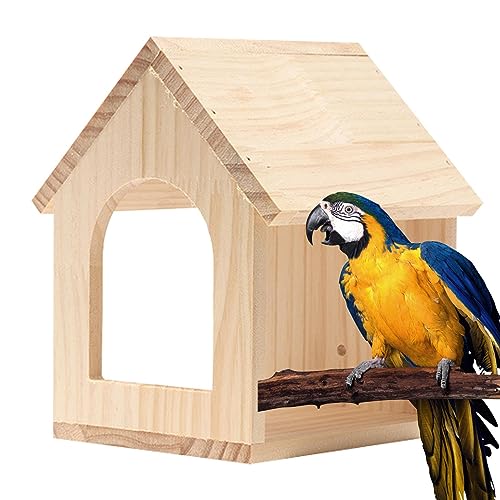 Nistkasten für Wellensittiche | Belüftung Design Nistkasten für Wellensittiche – Vogelhaus für Käfig, Vogelhaus aus Holz, Vogelhaus, Baumdekor für den Außenbereich Dispra von DISPRA