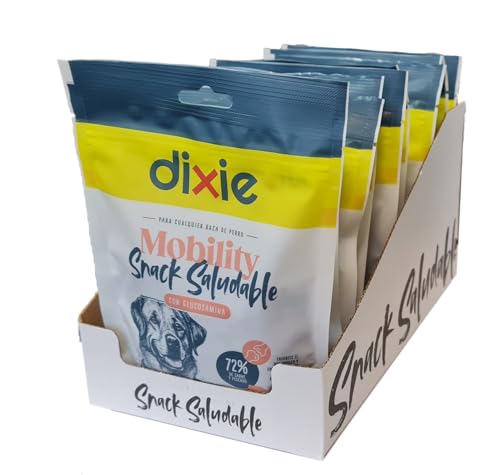 DIXIE Gesunde Mobility Snacks 10 x 150 g - Snacks für Hunde - 72 % Fleisch und Fisch - mit Glucosamin - Fördert die Beweglichkeit - natürliche Inhaltsstoffe - alle Arten von Hunden von DIXIE