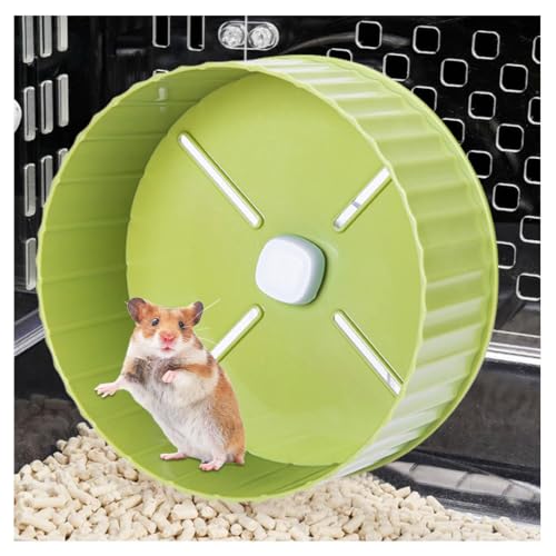 Hamsterrad Laufrad Hamster 17 zm Leise Hamsterräder für Käfig, Hamster Spielzeug zum Hamster Übungsrad Katzenrad für Meerschweinchen Eichhörnchen Kleintier Haustier (Limonengrün) von DIYBravo