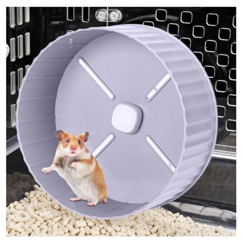 Hamsterrad Laufrad Hamster 17 zm Leise Hamsterräder für Käfig, Hamster Spielzeug zum Hamster Übungsrad Katzenrad für Meerschweinchen Eichhörnchen Kleintier Haustier (grau) von DIYBravo