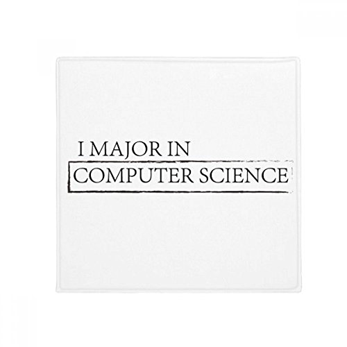 DIYthinker Haustiermatte mit Zitat "I Major In Computer Science", quadratisch, 80 cm, Geschenk von DIYthinker