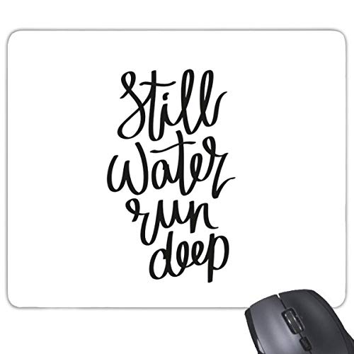 beatChong Noch Deep Water Run Quote Rectangle Griffige Gummi Mousepad Spiel Mauspad Geschenk von DIYthinker