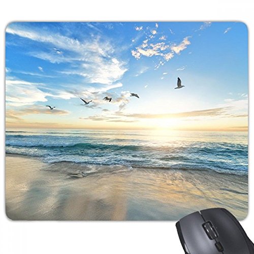 beatChong Ocean Sand Strand-Vogel Seabild Rectangle Griffige Gummi Mousepad Spiel Mauspad Geschenk von DIYthinker