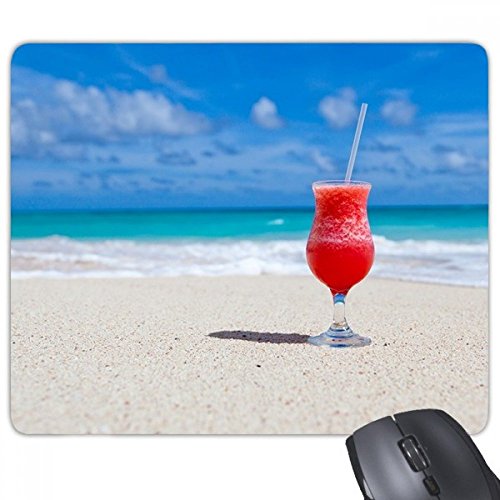 beatChong Ocean Sand Strand Wassermelone Saft Bild Rectangle Griffige Gummi Mousepad Spiel Mauspad Geschenk von DIYthinker