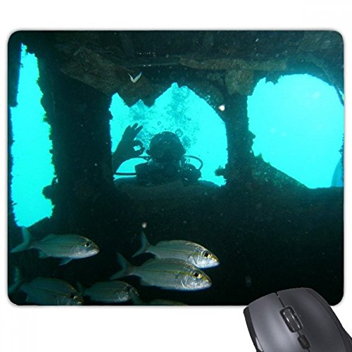 beatChong Seefisch Tauchen Menschen Natur Bild Rechteck Griffige Gummi Mousepad Spiel Mauspad Geschenk von DIYthinker