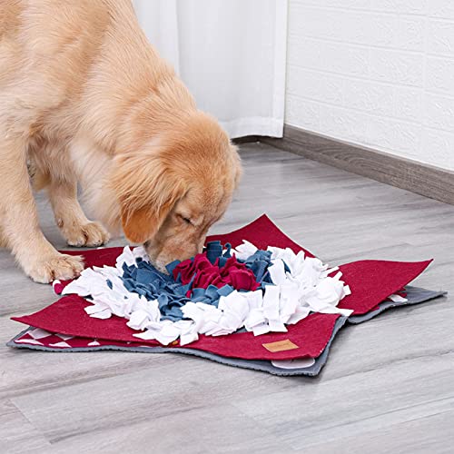 Futtermittel Interaktives Spielzeug für Hunde Welpen Futter Sniff Mats Pet Feeding Pad Interaktives Spiel Hund Langsame Fütterung Haustier Aktivität Spiel Spiel für Futter Geschicklichkeit Training von DJFHDIHRFHBVCASIJ