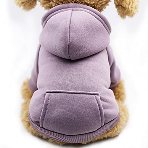 1 Pc Haustier Hund Kleidung Für Kleine Hunde Kleidung Warme Kleidung-Lila,XL von DLKSH