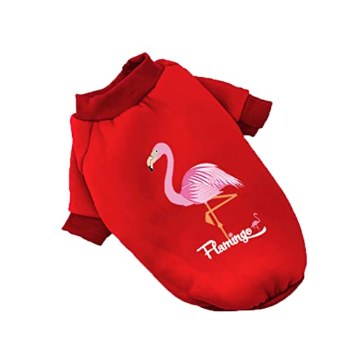 1 x niedlicher Flamingo-Elefant, Giraffe, Elch, Weihnachtskleidung für Hunde, Größe F, XL von DLKSH