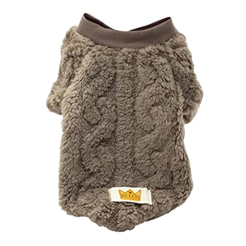 1 x niedliches Fleece-Haustier-Hunde-Kleidung, weich, warm, für Welpen, Kätzchen, C1, L von DLKSH