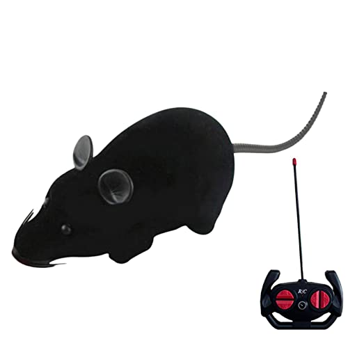 DLSIN Fernbedienung Maus, ABS Maus Spielzeug, Indoor Interaktive Quietschende Maus, Indoor Katzen Interaktives Spielzeug, Roboter Maus Spielzeug für Kätzchen und Katzen Schwarz DLSIN Fernbedienung Maus, ABS Maus Spielzeug, Indoor Interaktive Quietschende Maus, Indoor Katzen Interaktives Spielzeug, Roboter Maus Spielzeug für Kätzchen und Katzen Schwarz von DLSIN