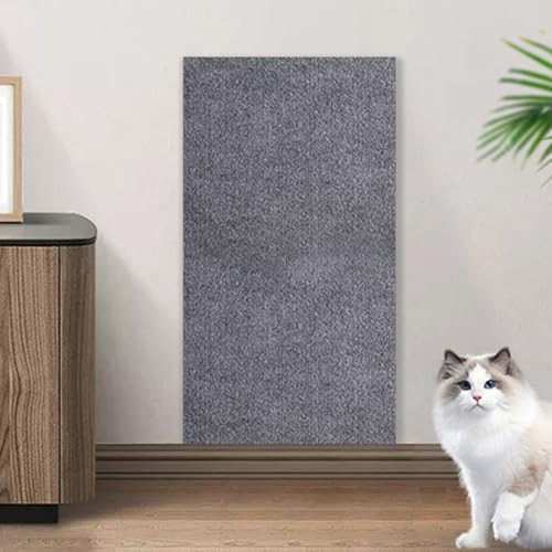 Kratzmatte Selbstklebend, Zuschneidbarer Selbstklebender Katzencouchschutz Für Möbel, Couch, Wand, Bett (Hellgrau, 30cm * 100cm) von DLZMO