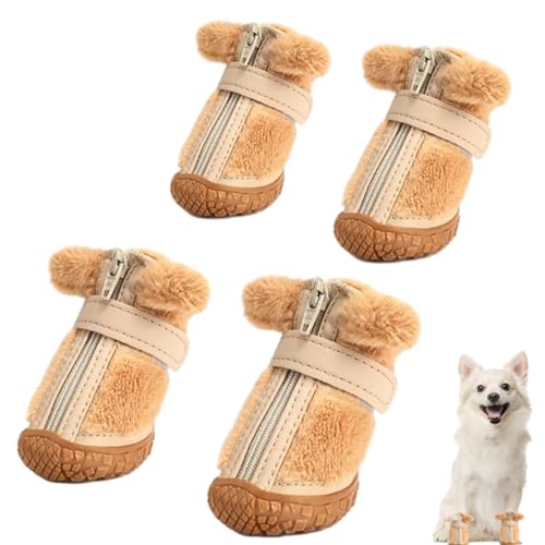 DMAIS Hundeschuhe für kleine Hunde, Hundeschuhe für den Winter - rutschfeste Hundestiefel, Pfotenschutz - Atmungsaktive Hundelaufschuhe, Welpenschuhe, Katzenhundeschuhe, Hundestiefel für drinnen und von DMAIS