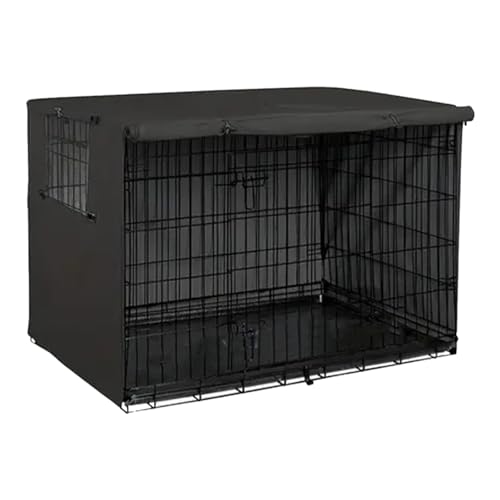 Haustierkäfig 210D Silberbeschichtetes Oxford-Tuch Hundehütte Haustierkäfig mit UV-beständigen Materialien Wasserdicht Winddicht Haustierkäfig Haustierkäfig Indoor für Hunde Katzen von DMAIS