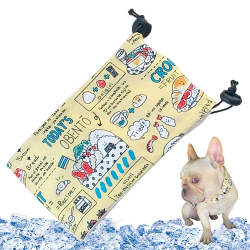 Hunde Kühlhalsband - Wiederverwendbares kühlendes Hundehalsband Sommer Hund Bandana - Kühlendes Hundehalsband, Hundekühlung, bequemes kühles Eisbandana für Hunde und Katzen, Sommer von DMAIS