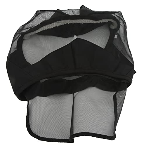 Horse Face Protective Cover Mesh Reißverschluss atmungsaktives durchscheinbares efliegenabdeckung zur Verteidigung von DMLENGOIN