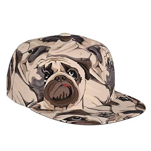 Dog Fashion Baseballkappe mit flacher Krempe =>> geeignet für den täglichen Gebrauch im Freien erhältlich in vier Jahreszeiten von DMORJ