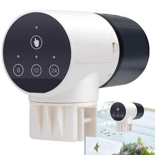 Automatische Aquarium-Futterstation für Aquarien | Timer für Futterspender für präzise Fütterung mit automatischem Netzteil | Futterautomat | Ser-Verteiler von DNCG