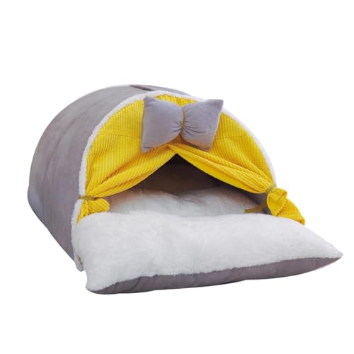 Cat Beds For Indoor Cats, Semi-Closed Covered Cat Bed, Cat Cave Bed, Cat Sleeping Bed, Covered Cat Bed, Indoor Cat House, Cat Bed Cave Dome-Shaped Indoor Cat House For Pet Cats Kitten von DNCG