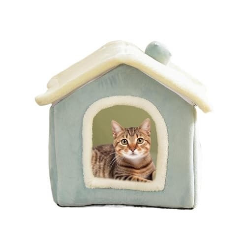 Cat Houses For Indoor Cats, Cat Bed House, Indoor Cat Small House, Semi Enclosed Kitten Bed Cave, 40x35cm/15.75x13.78 Inches Covered Cat Beds, Soft Winter Pet House For Resting, Sleeping von DNCG