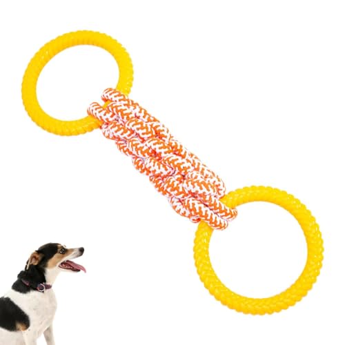 DNCG Hundezerrseil, Hundezerrspielzeug - Welpen-Beißseil Tauziehen-Spielzeug,Interaktives Hundespielzeug, Seil-Hundespielzeug, Hundezahnreinigungsspielzeug, Welpen-Beißring gegen Langeweile von DNCG