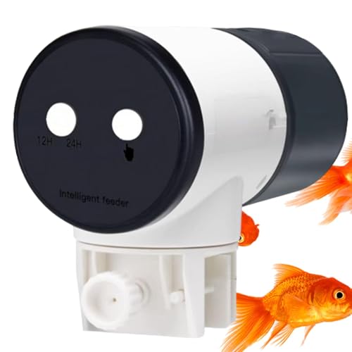 Futterspender für Aquarium, Futterautomat für Fische, Futterspender Automatisches Netzteil für kleinen Tank Automatisches Netzteil, Futtertankspender für Lebensmittel mit 3 Geschwindigkeiten von DNCG