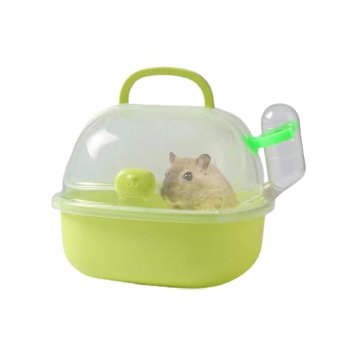 Tragetasche für Hamster, Reise-Tragetasche für Hamster | Hamstertasche, tragbare Reisetasche für Hamster, atmungsaktive Outdoor-Box für Hamster mit Wasserflasche von DNCG