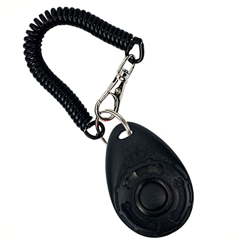 DOANTE 1 Stück Klicker Hund,Clicker Hund,Hundeklicker,Klickertraining für Katzen,Hunde Clicker,Clicker Hundetraining,Hunde Klicker Set,Klickertraining für Hunde-Schwarz von DOANTE