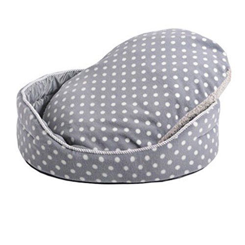 DOG BED Hundebett Katze Haus Waschbar Herbst Hund Haus Matte Doppelseitig Verfügbar Hund Haus Haustier Zubehör (Farbe : Gray, Größe : 100*75*17) von DOG BED