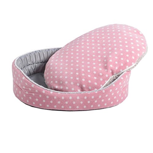 DOG BED Hundebett Katze Haus Waschbar Herbst Hund Haus Matte doppelseitig Verfügbar Hund Haus Haustier Zubehör (Farbe : Pink, größe : 100 * 75 * 17) von DOG BED