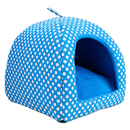 DOG BED Hundebett Katzenhaus Abnehmbar und Waschbar Hundehütte Vier Jahreszeiten Universal Haustier Nest Heimtierbedarf (Farbe : A) von DOG BED