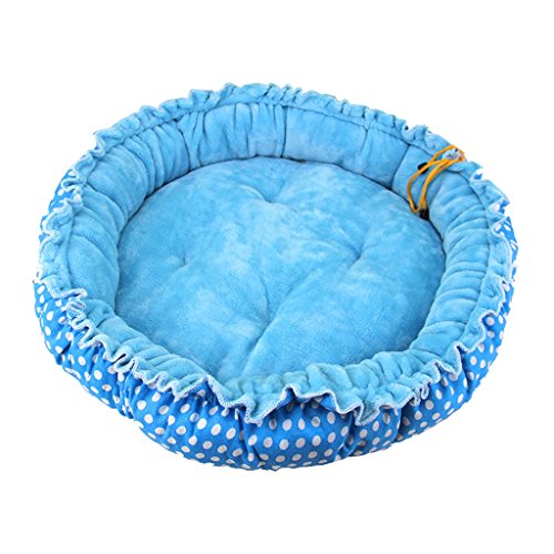 DOG BED Hundebett Katzenhaus Vier Jahreszeiten Universal Haustier Matte Heimtierbedarf (Farbe : Blue, Größe : 45 * 45cm) von DOG BED