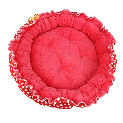 DOG BED Hundebett Katzenhaus Vier Jahreszeiten Universal Haustier Matte Heimtierbedarf (Farbe : Red, Größe : 45 * 45cm) von DOG BED