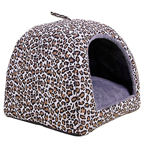 DOG BED Hundebett Katzenhaus abnehmbar und waschbar Hundehütte Vier Jahreszeiten universal Haustier Nest Heimtierbedarf (Farbe : D) von DOG BED