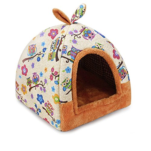 Hundebett Cat House Portable Hund Zelt Abnehmbare und waschbare Pet Pad Pet Supplies (Farbe : D, größe : 42 * 42 * 53cm) von DOG BED