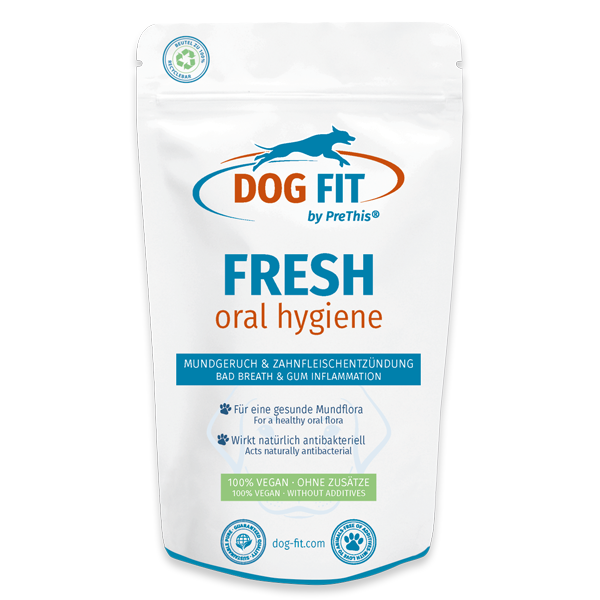 DOG FIT by PreThis® FRESH » Bei Mundgeruch & Zahnfleischentzündung für Hunde ohne Zusätze » 60g von DOG FIT by PreThis®