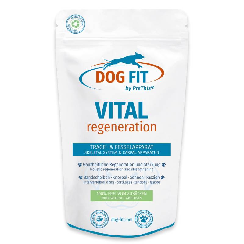 DOG FIT by PreThis® VITAL regeneration » Bandscheiben, Sehnen, Bänder & Knorpel Präparat für Hunde » 60 Kapseln von DOG FIT by PreThis®