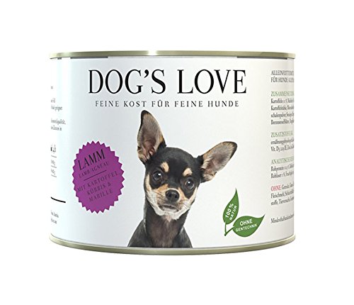 DOG'S LOVE Classic Nassfutter Hund Lamm mit Kartoffel, Kürbis & Marille (6 x 200g) von DOG'S LOVE