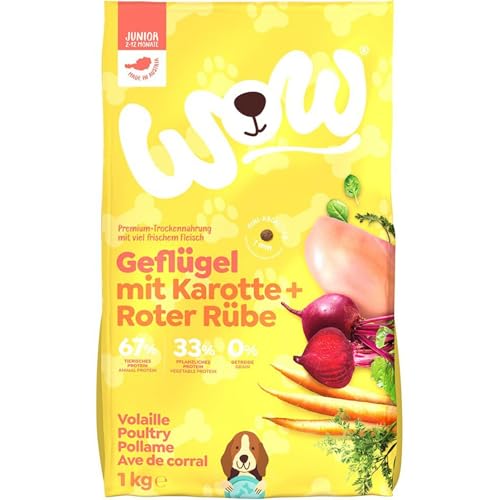 WOW – Trockenfutter Minis Junior Geflügel, 1 kg WOW – Trockenfutter Minis Junior Geflügel, 1 kg von DOG'S LOVE