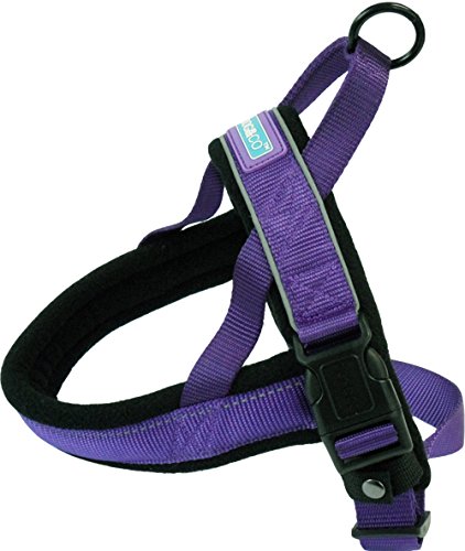 Dog & Co Norwegergeschirr, Nylon, reflektierend, Violett, Größe XL von DOG for DOG